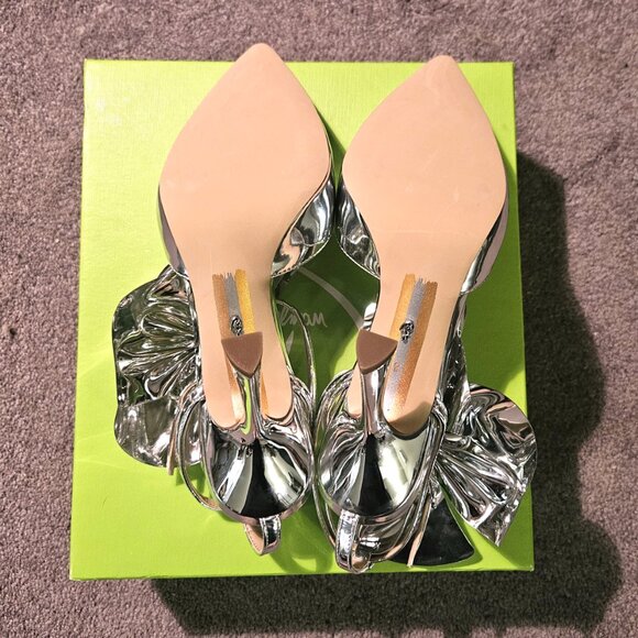NiB Sam Edelman Halie Silver Pump, sz 8 - Picture 9 of 10